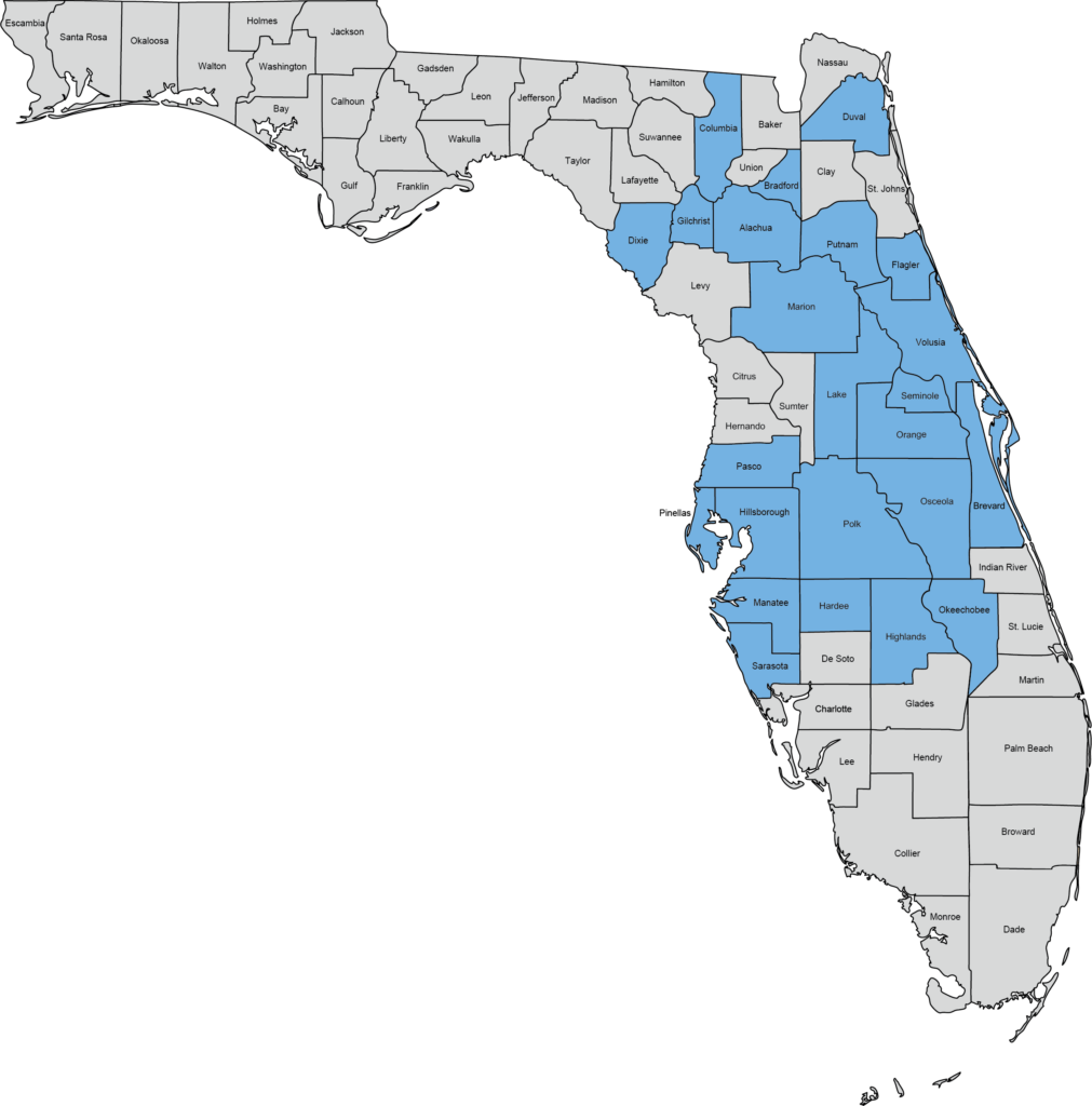 Ben's Paint Supply Delivery Zones